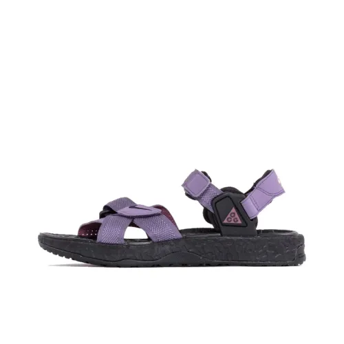 Nike ACG Deschutz One Ремешок Сандалии Унисекс Черный Фиолетовый
