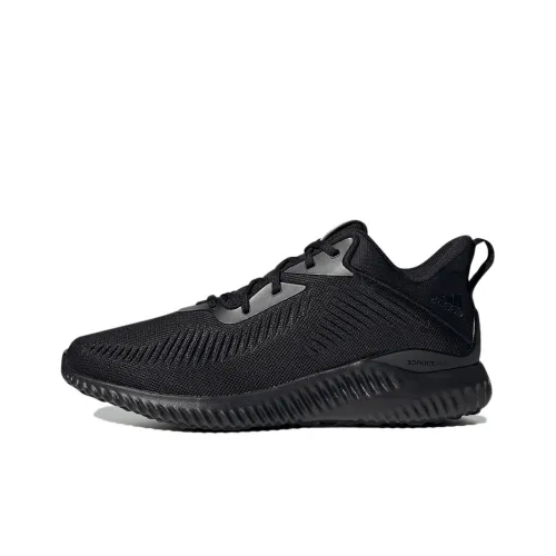 Adidas AlphaBounce Амортизаторы Shock Slip-resistant Abrasion-resistant Breathable Low-top Беговые кроссовки Unisex Black