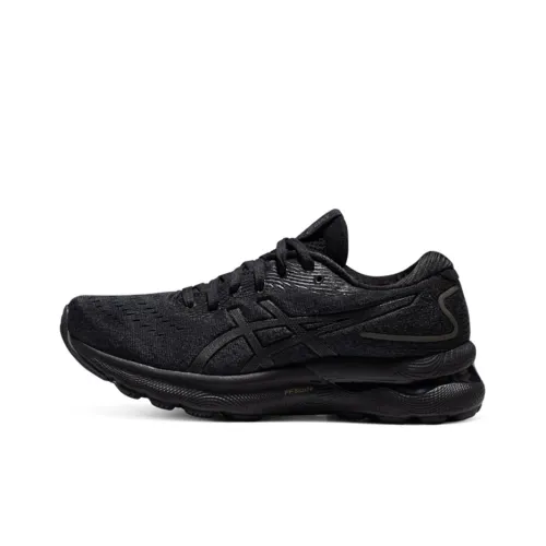 Asics Gel Nimbus 24 Low Top Марафон Беговые кроссовки Женские Чисто черный D Ширина