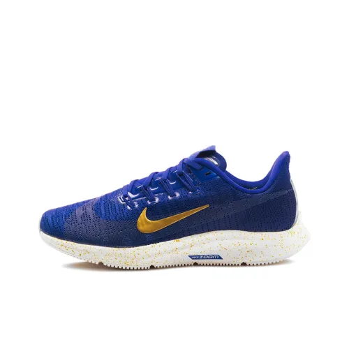 Nike Pegasus 36 Амортизация Износостойкий Низкий Топ Тренировочные Беговые Кроссовки Женские Синий