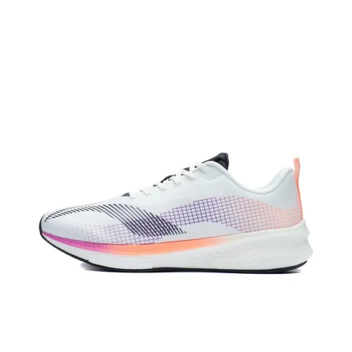 LiNing Red Hare 5 Pro противоскользящие устойчивые к истиранию поддерживающие светоотражающие низкие беговые кроссовки мужские белые