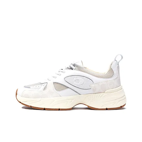 COACH Tech Low Топ Кэжуал Мужской Флуоресцентный Белый