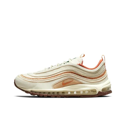 Nike Air Max 97 Амортизация устойчивость к истиранию покрытие поддержка низкий верх повседневная обувь для бега мужской бежевый