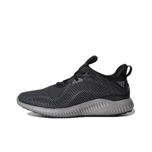 Adidas Alphabounce 1 Противоскользящий Устойчивый к истиранию Низкий Топ Марафон Беговые кроссовки Женские Графитовый Серый