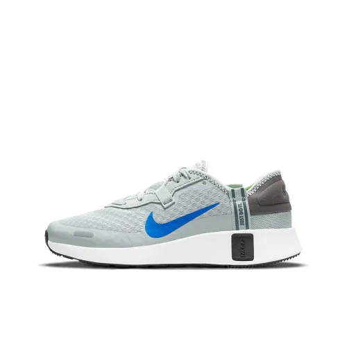 Nike Reposto Shock Absorbers Slip-Resistant Breathable Low-Top Беговые кроссовки Женские Серый Синий