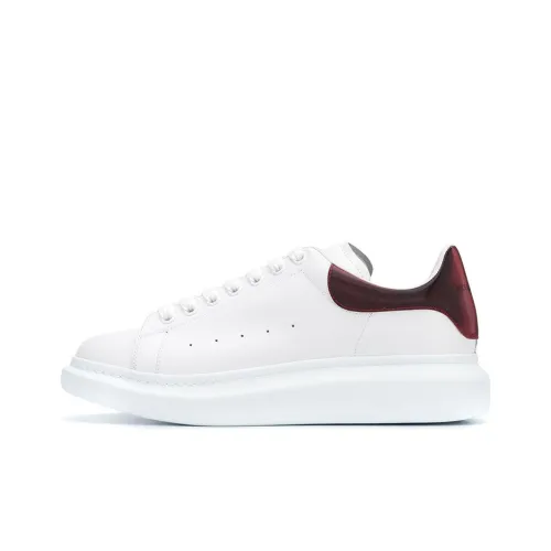 Alexander McQueen Oversized Sneaker Low Топ Стильные Скейтбординги Мужской Белый Красный Ласточкин хвост