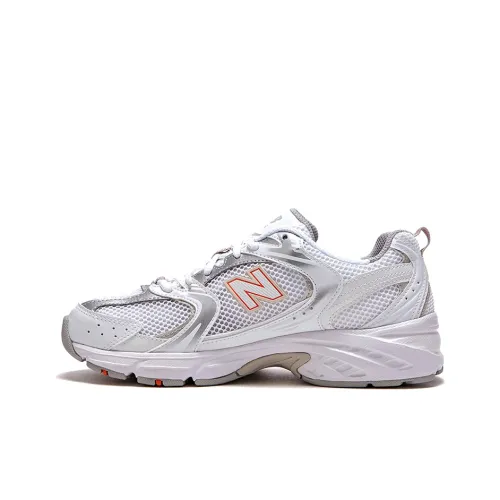 New Balance NB 530 Low Топ Повседневные Беговые Кроссовки Унисекс Белый Оранжевый