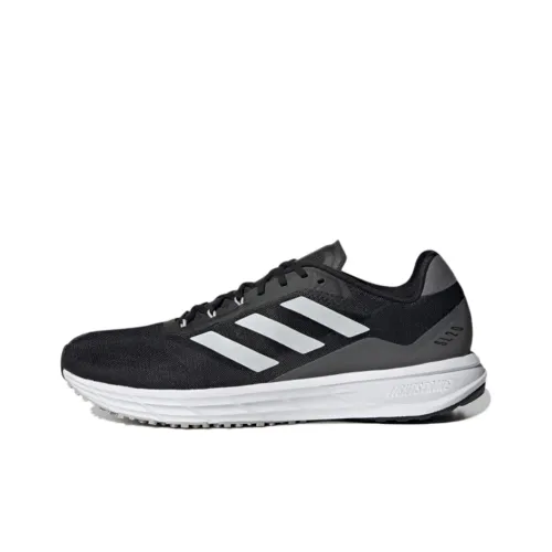 Adidas Sl20,2 Slip-Resistant и Breathable Низкие Беговые Кроссовки Мужские Черно-Белые