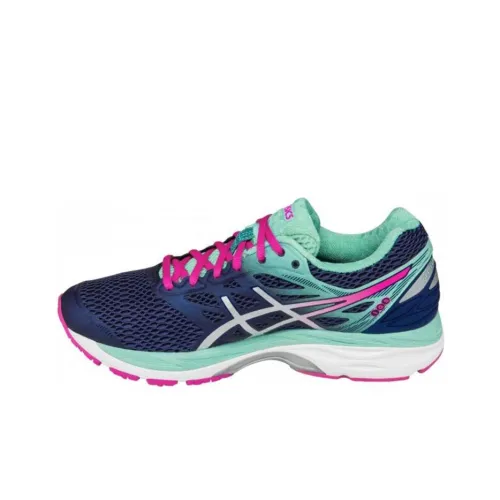 Asics Gel CUMULUS 18 Low Топ Беговые кроссовки Женские Синий Зеленый