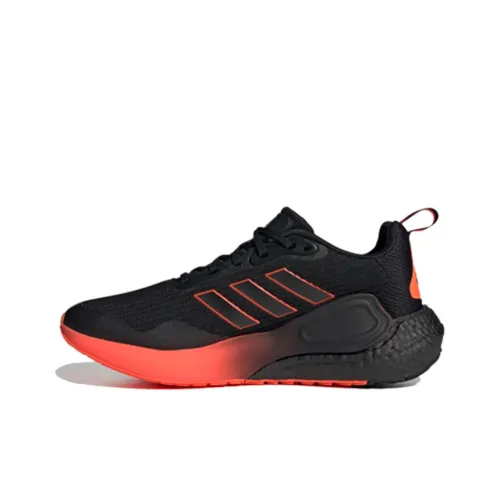 Adidas Alphalava Дышащие Низкие Кроссовки для Бега на Дистанцию Унисекс Черные Красные