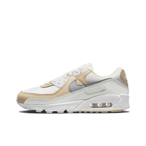 Nike Air Max 90 Low Топ Беговые кроссовки Женские Коричнево-желтый