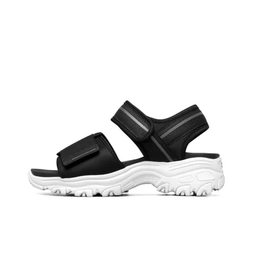Skechers D'LITES 1,0 Beach Sandals Женские Черный Белый