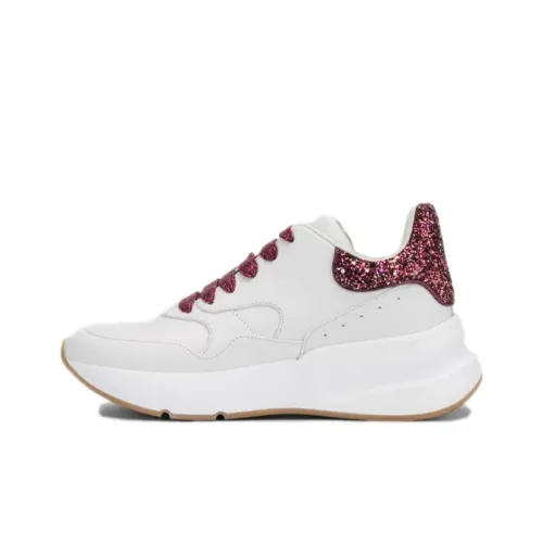 Alexander McQueen Низкие кроссовки для бега Женские Белые Красные
