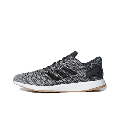 Adidas Pureboost Dpr Slip-resistant и дышащий низкий топ для бега унисекс серый и черный