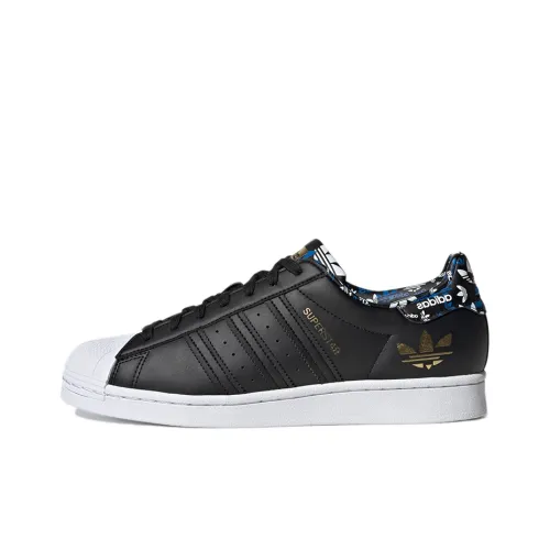 Adidas Originals Superstar Series Low Топ Скейтборд Кроссовки Унисекс Черный Белый