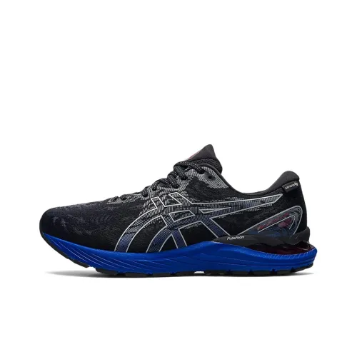 Asics Gel CUMULUS 23 г TX Low Топ Беговые кроссовки Мужской Черный Синий