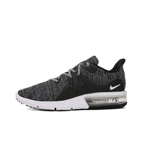 Nike Air Max Sequent MID Топ Повседневные Беговые Кроссовки Мужские Черно-Белые
