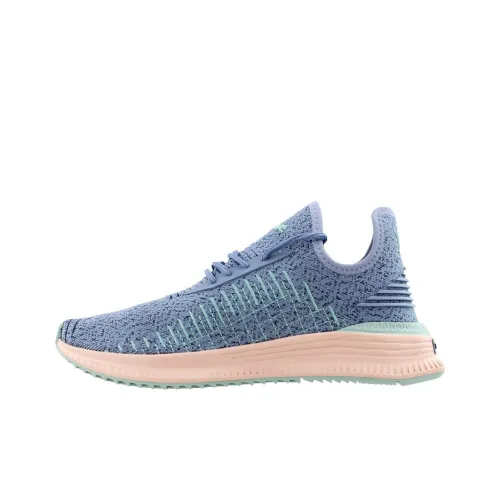 PUMA AVID EVOKNIT Cu Амортизация Износостойкий MID Топ Беговые кроссовки Мужской Синий