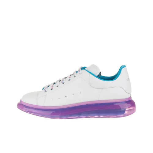 Alexander McQueen OVERSIZED Низкий Топ Стильные Скейтбординги Мужской Белый Фиолетовый