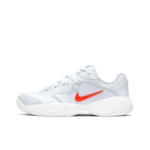 Nike Court Lite 2 Амортизаторы Shock противоскользящие низкие кроссовки для тенниса женские белые красные