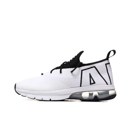 Nike Air Max Flair Low Топ Air Cushion Повседневные Беговые Кроссовки Мужские Белый Черный