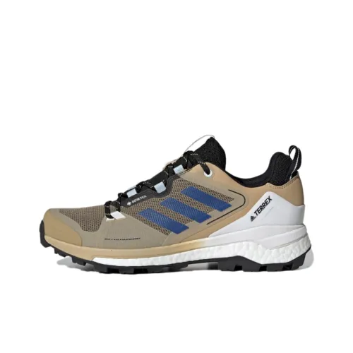adidas Terrex Skychaser Gore Tex 2,0 Устойчивый к истиранию Дышащий Низкий Топ Походная обувь Мужская Коричневый Синий Черный