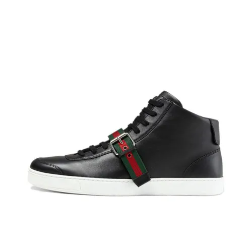GUCCI MID Топ Стильный Скейтбординг Мужской Черный
