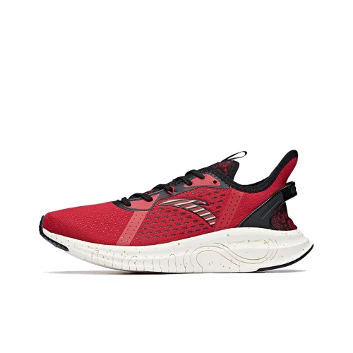 ANTA RUNNING Collection Устойчивый к истиранию Дышащие Низкие Кроссовки для бега Мужские Черные Красные