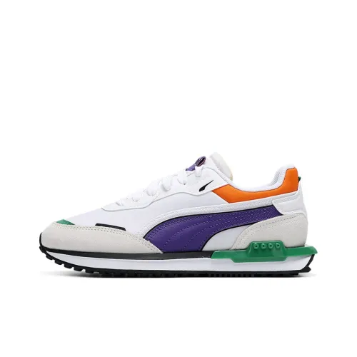 PUMA City Rider Low Топ Повседневные Беговые Кроссовки Унисекс Белые