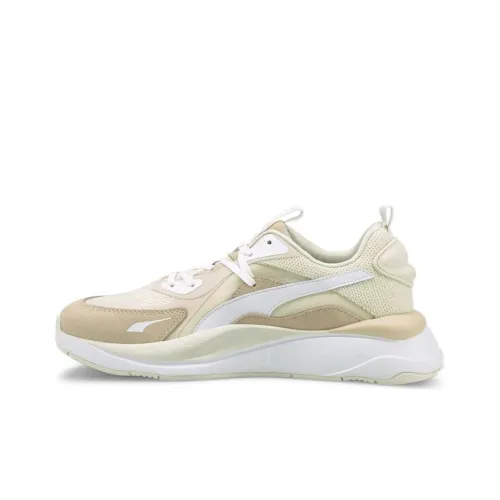 PUMA RS CURVE Амортизаторы Ударопрочный Устойчивый к истиранию Легкий Низкий Топ Беговые кроссовки Женские Белый Абрикос