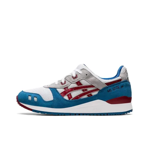 Asics Gel Lyte 3 OG Low Топ Беговые кроссовки Унисекс Белый синий красный