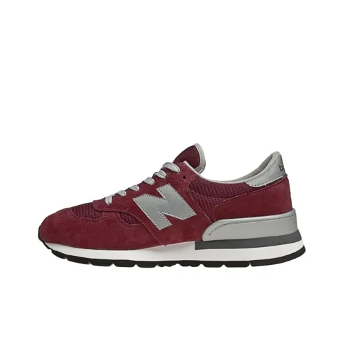 New Balance NB 990 Low Топ Беговые кроссовки Мужской Бордовый