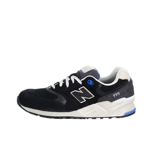 New Balance NB 999 Устойчивые к истиранию Низкие Беговые кроссовки Унисекс Черные
