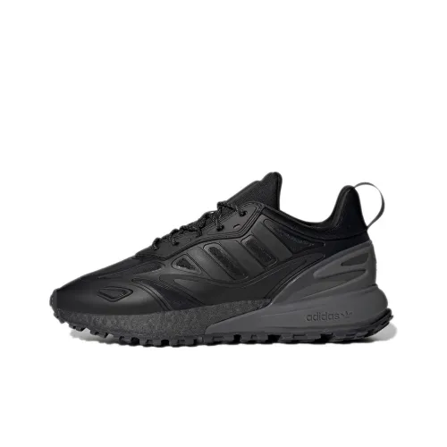 Adidas Originals ZX 2K BOOST 2,0 Slip-resistant Abrasion-resistant Low-top Беговые кроссовки Унисекс Черный