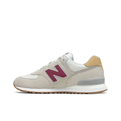 New Balance NB 574 Low Топ Повседневные Беговые Кроссовки Унисекс Бежевые
