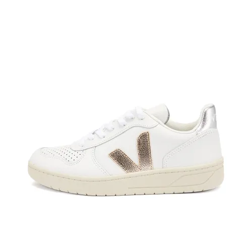 VEJA V 10 Low Топ Скейтборд Кроссовки Унисекс Белый Серебристый Ласточкин Хвост