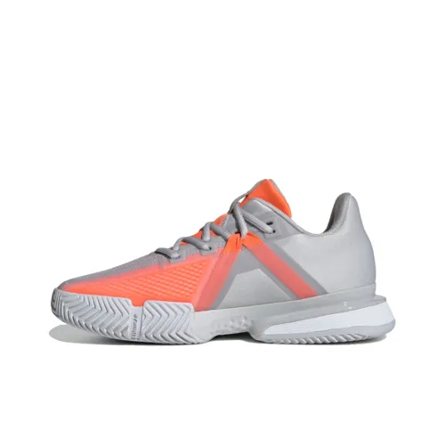 Adidas Solematch Bounce Clay Low Top Беговые кроссовки Женские Серый Оранжевый