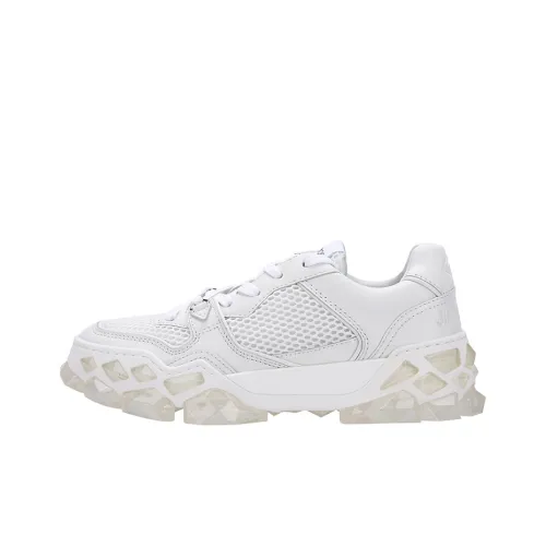 Jimmy Choo Ромб Низкий Топ Спортивная Повседневная Обувь Женская Белая