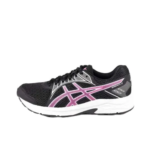 Asics Raiden 2 Устойчивые к истиранию Низкие Беговые кроссовки Женские Черные Розовые