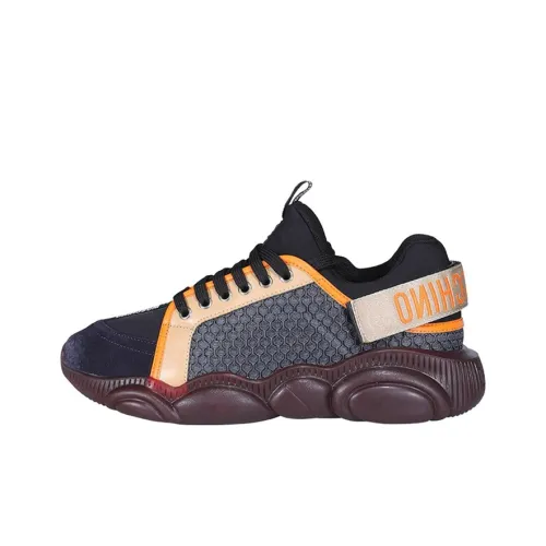 MOSCHINO Низкий топ Повседневная обувь Мужская Черный