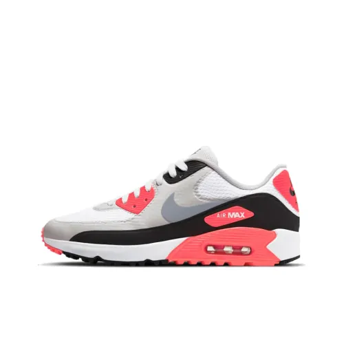 Nike Air Max 90 Low Топ Air Cushion Беговые кроссовки Мужские Черный Серый Красный