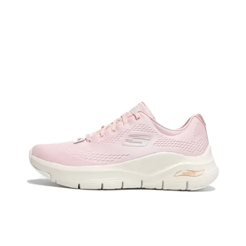 Skechers Arch Fit Low Топ Повседневные Беговые Кроссовки Женские Светло-Розовые