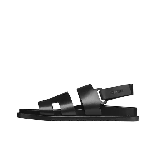 HERMES One Ремень Сандалии Мужские Черные