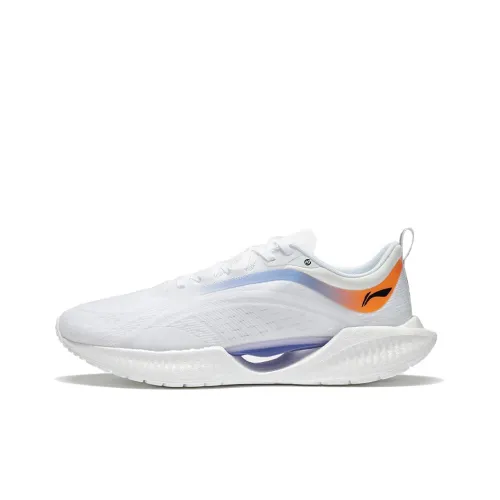 LINING Super Light 19 Противоскользящий Устойчивый к износу Низкий Топ 䨻 Беговые кроссовки Мужской Белый Фиолетовый