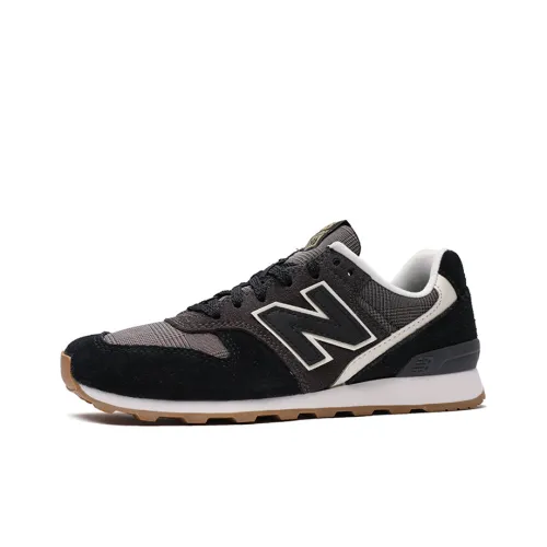 New Balance NB 996 Series Низкий Топ Марафон Беговые Кроссовки Женские Черный Серый