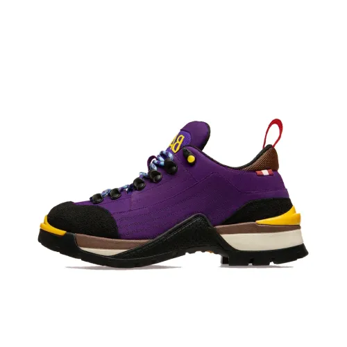 BALLY Амортизация Противоскользящий Устойчивый к истиранию Низкий Топ Походная обувь Женская Фиолетовая