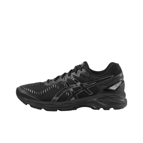 Asics Gel Kayano 23 Low Топ Беговые кроссовки Мужские Черные