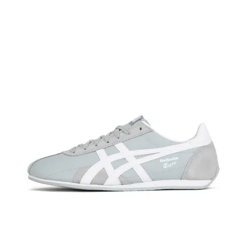 Onitsuka Tiger Runspark Low Топ Беговые кроссовки Унисекс Серый Синий