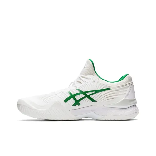 Asics Court FF 1 NOVAK DE Jong Support Low Top Теннисные Кроссовки Мужские Белые Зеленые