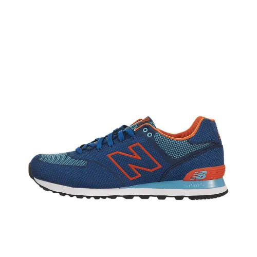 New Balance NB 574 Low Топ Повседневные Беговые Кроссовки Мужские Синие Оранжевые